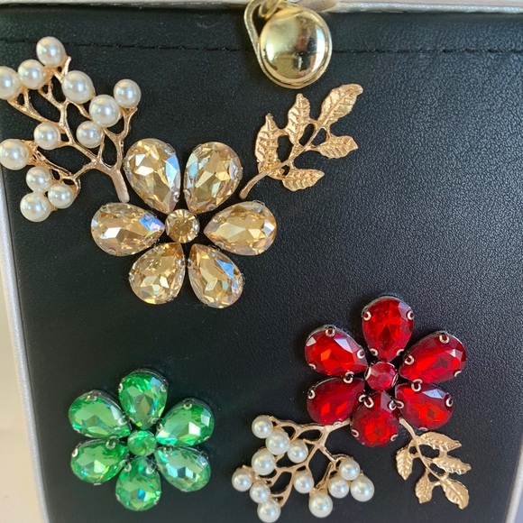 Beaded Flower Evening Bag - Light Pink - Picture 3 of 6